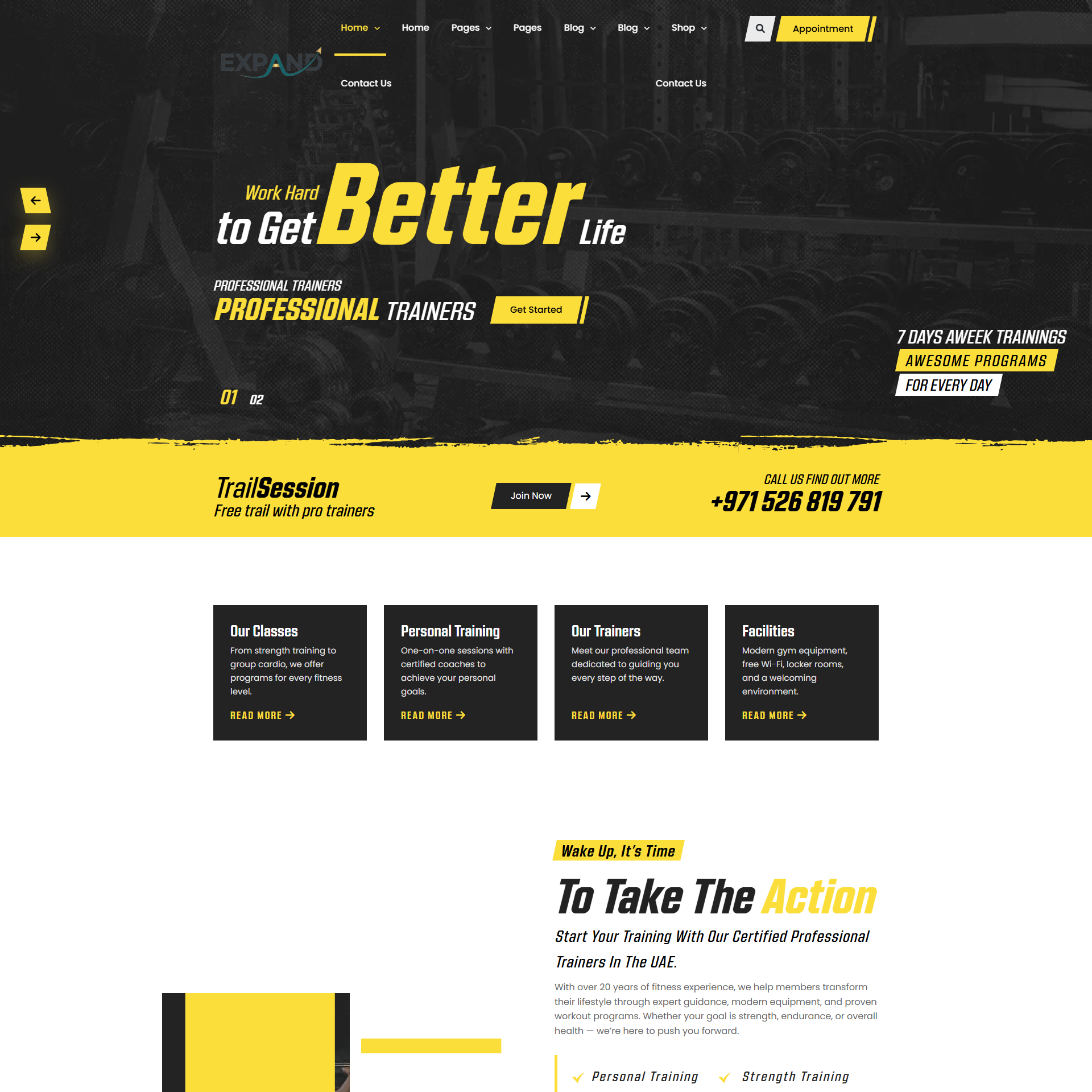 Gym Website